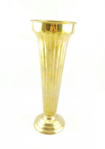 VASO OTTONE CESELLATO A MANO 29 CM