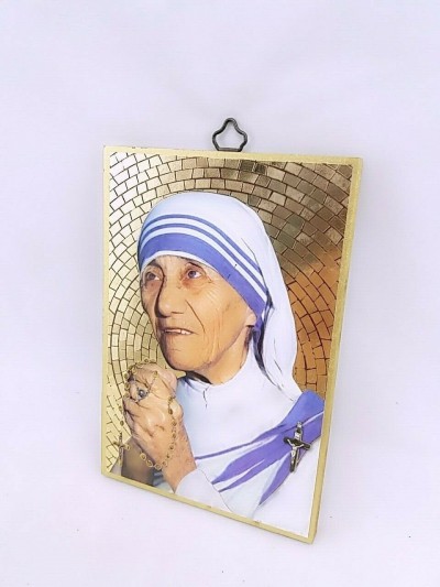 QUADRETTO ORO MOSAICO MADRE TERESA