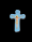 CROCE EFFETTO LACCATO CON CRISTO IN