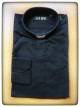 CAMICIA SPIGATA NERA MAN. LUNG. TG. 38