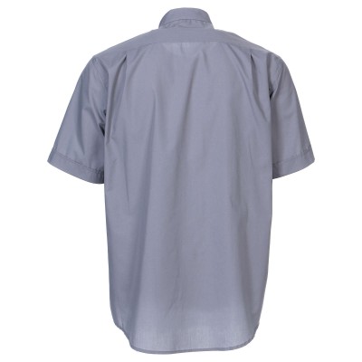 CAMICIA FILO GRIGIA MAN. CORT. TG. 38