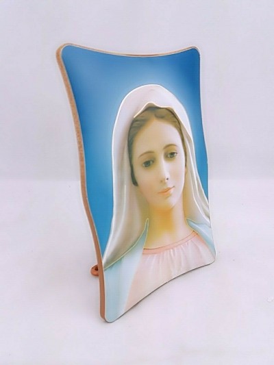 Quadretto Madonna Medjugorje 9,5x14 cm