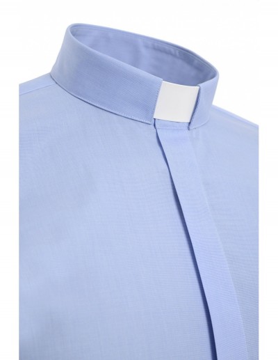 CAMICIA FILE AZZURRINA MAN. CORT. TG. 41