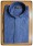 CAMICIA FILO COTONE MAN. LUNG. BLU VIOLETTO TG. 42