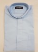 CAMICIA TINTA UNITA MISTO COT. MAN. LUNG. CELESTE TG. 45