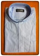 CAMICIA FILO COTONE MAN. LUNG. CELESTE TAGLIA. 44