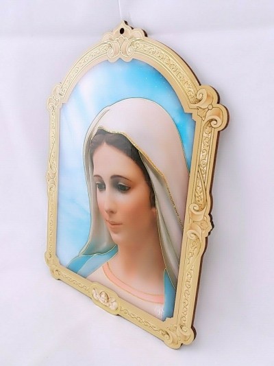 Quadretto Madonna Medjugorje 16x23 cm